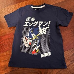 Navy Sonic the Hedgehog Kids T-Shirt